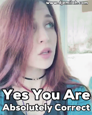 You Are Right GIF by Djemilah Birnie