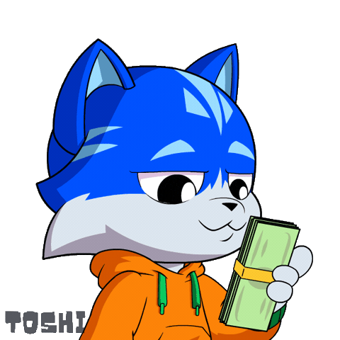 Money Talks Success Sticker by Toshithecat