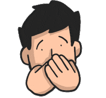 Assustado Sticker