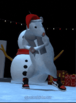 Christmas Spirit Rat GIF