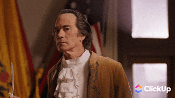 Shocked Founding Fathers GIF by ClickUp