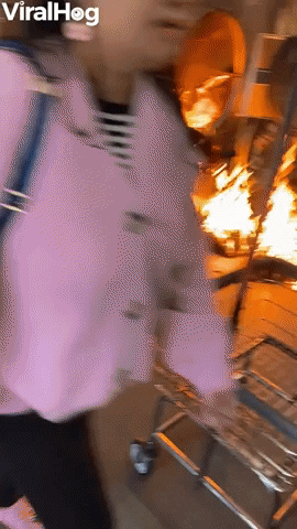 Dryer Catches Fire At Laundromat GIF by ViralHog