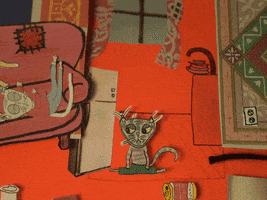 Stop Motion Cat GIF by ᵗʳᵃˢᴴ ᶜᵃᵗˢ