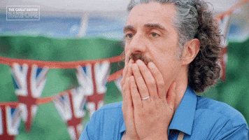 Oh No Reaction GIF by The Great British Bake Off