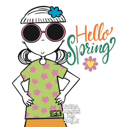 Happy Flowers Sticker