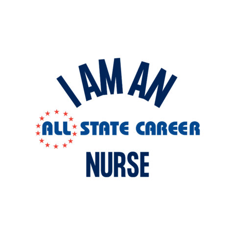 I Am An All State Carerer Nurse Sticker by Education Affiliates