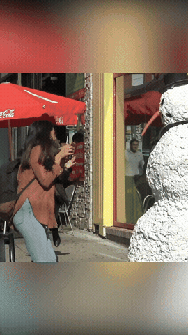 Freaky The Scary Snowman GIF