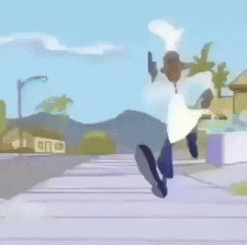 Black Man Running Getting Closer GIF