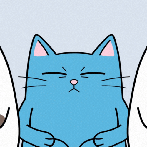 Taking Blue Cat GIF