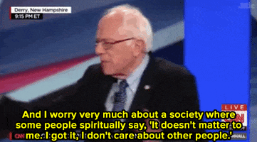 bernie mic drop