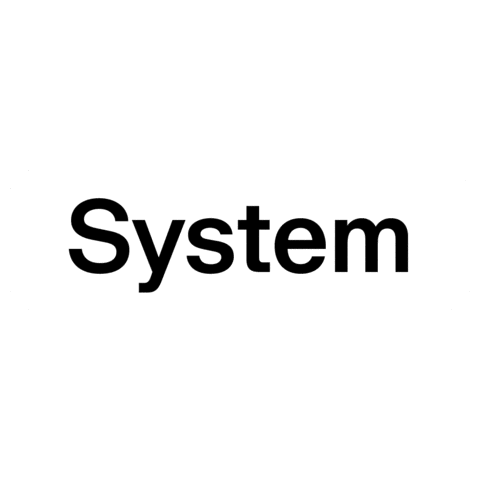 System Typeface Sticker