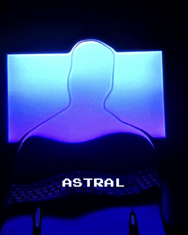 Neon Ghost GIF