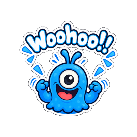 Happy Good Vibes Sticker by Momo & Tulus