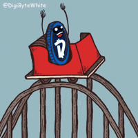 Happy Roller Coaster GIF by DigiByte Memes