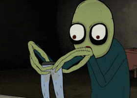 smelling salad fingers GIF by David Firth