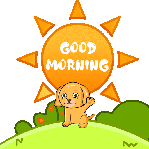 Good Morning Love Sticker by MyMorningDog