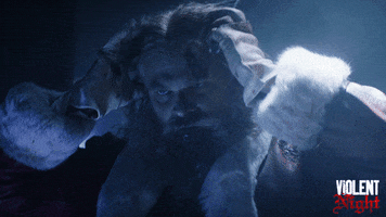 David Harbour Ponytail GIF by Violent Night