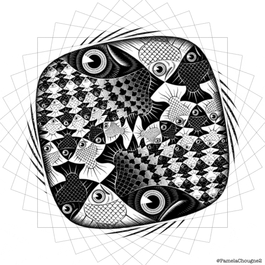 Maurits Cornelis Escher Pamela Chougne GIF