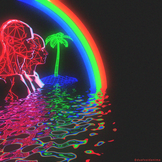 Art Rainbow GIF by dualvoidanima