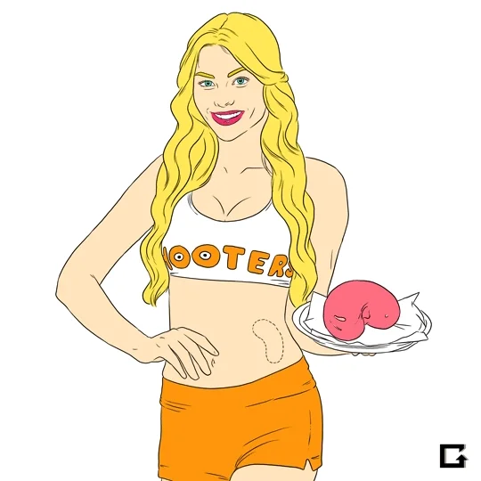 hooters kidneys GIF by gifnews