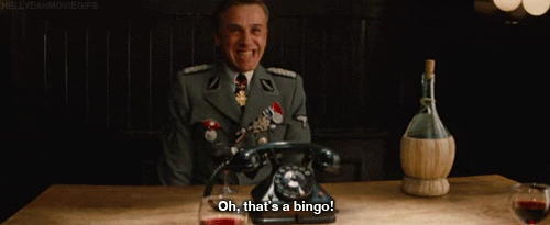 Inglourious Basterds Bingo GIF - Find & Share on GIPHY