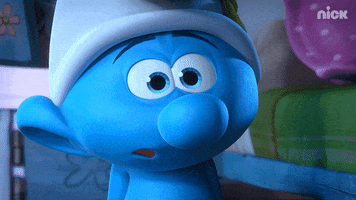Scared Papa Smurf GIF by Nickelodeon