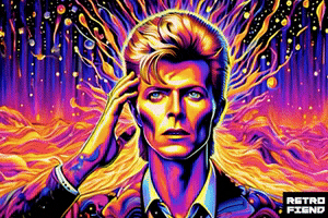 David Bowie Neon GIF by RETRO-FIEND