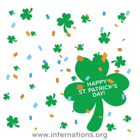 St Patricks Day Confetti GIF by InterNations