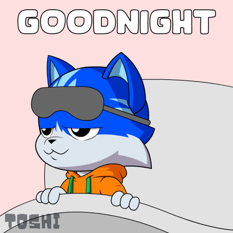 Sleepy Good Night GIF by Toshithecat