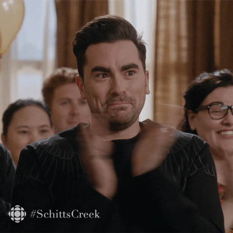 schitts creek applause GIF by CBC