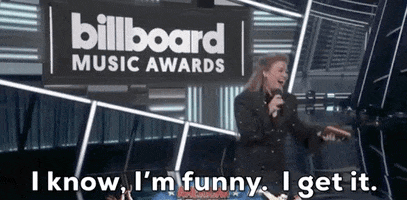 Kelly Clarkson I Know Im Funny GIF by Billboard Music Awards