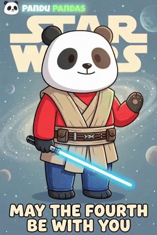 May The Fourth Be With You Star Wars GIF by Pandu Pandas