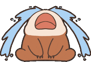 Sad Cry Sticker