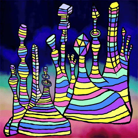 melanie__peck art rainbow trippy psychedelic GIF