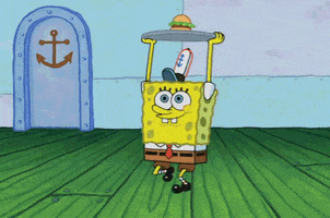 spongebob squarepants cheer GIF