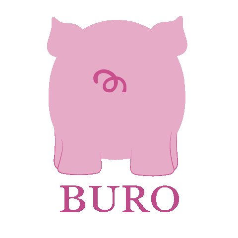 Pig Rosado Sticker by Feria Buro