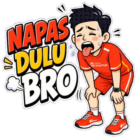 Happy Marathon Sticker by Asuransi Sinar Mas
