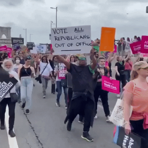 Roe V Wade Protest GIF by Storyful