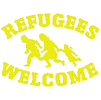 Refugees Welcome Sticker by Fridays for Future Hamburg