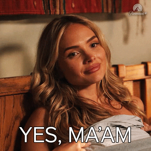Yes Maam GIF by Dutton Ranch