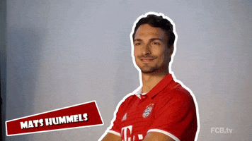 mats hummels smile GIF by FC Bayern Munich