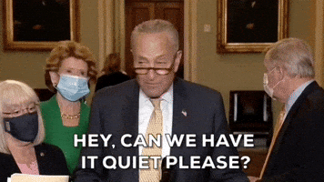 Be Quiet Chuck Schumer GIF by GIPHY News