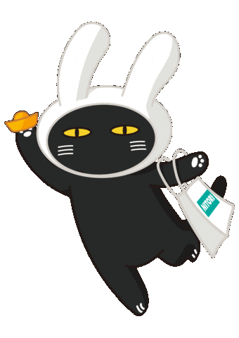 Black Cat Shopping Sticker by Nitori Malaysia