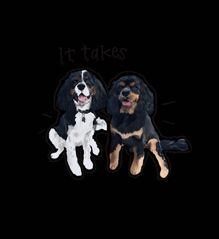 It Takes Two Dog GIF by Honey Boo Designs