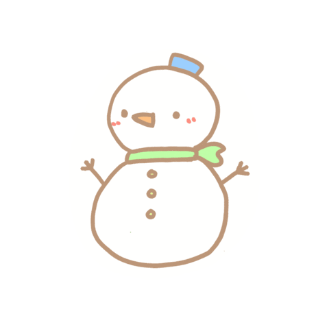Christmas Snowman Sticker