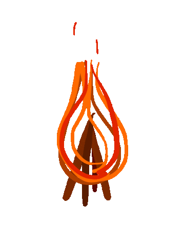 Fire Burn Sticker