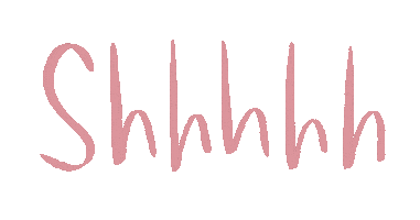 Shush Shhhh Sticker by Molly Jenson