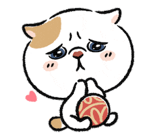 猫 おねがい Sticker