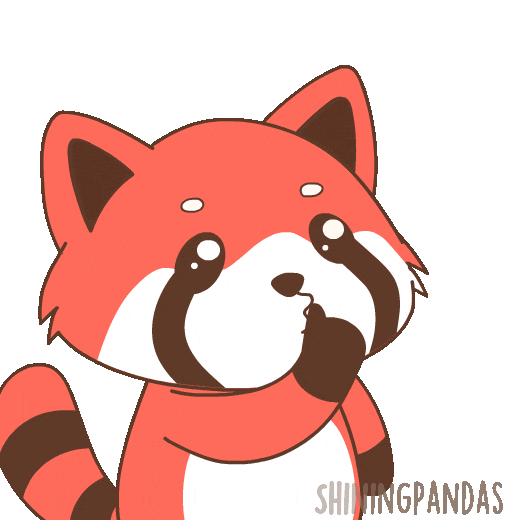 Red Panda Shut Up Sticker