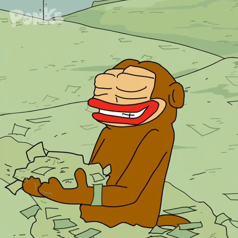 Make It Rain Money GIF by Ponke
